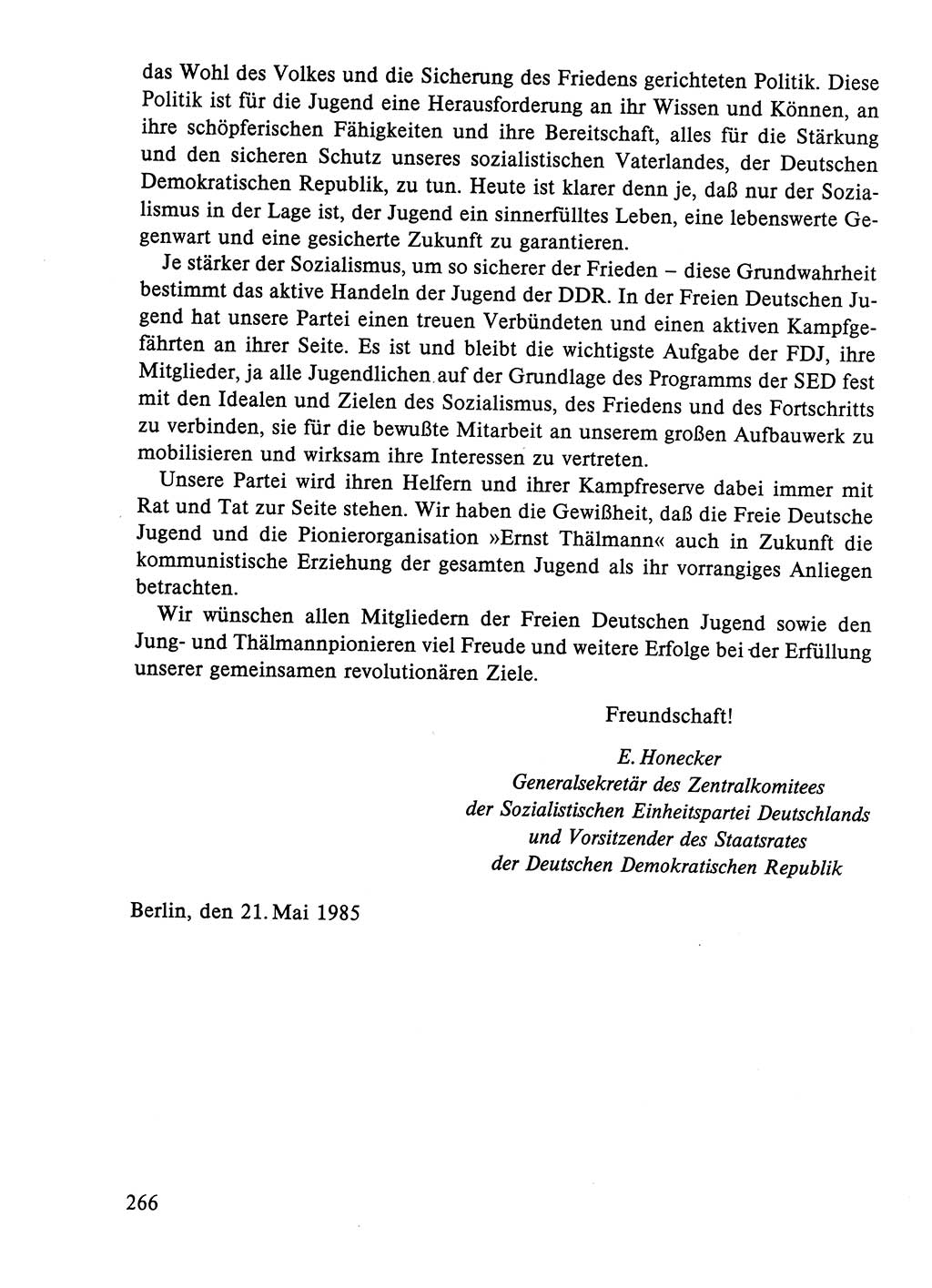 Dokumente der Sozialistischen Einheitspartei Deutschlands (SED) [Deutsche Demokratische Republik (DDR)] 1984-1985, Seite 161 (Dok. SED DDR 1984-1985, S. 161)