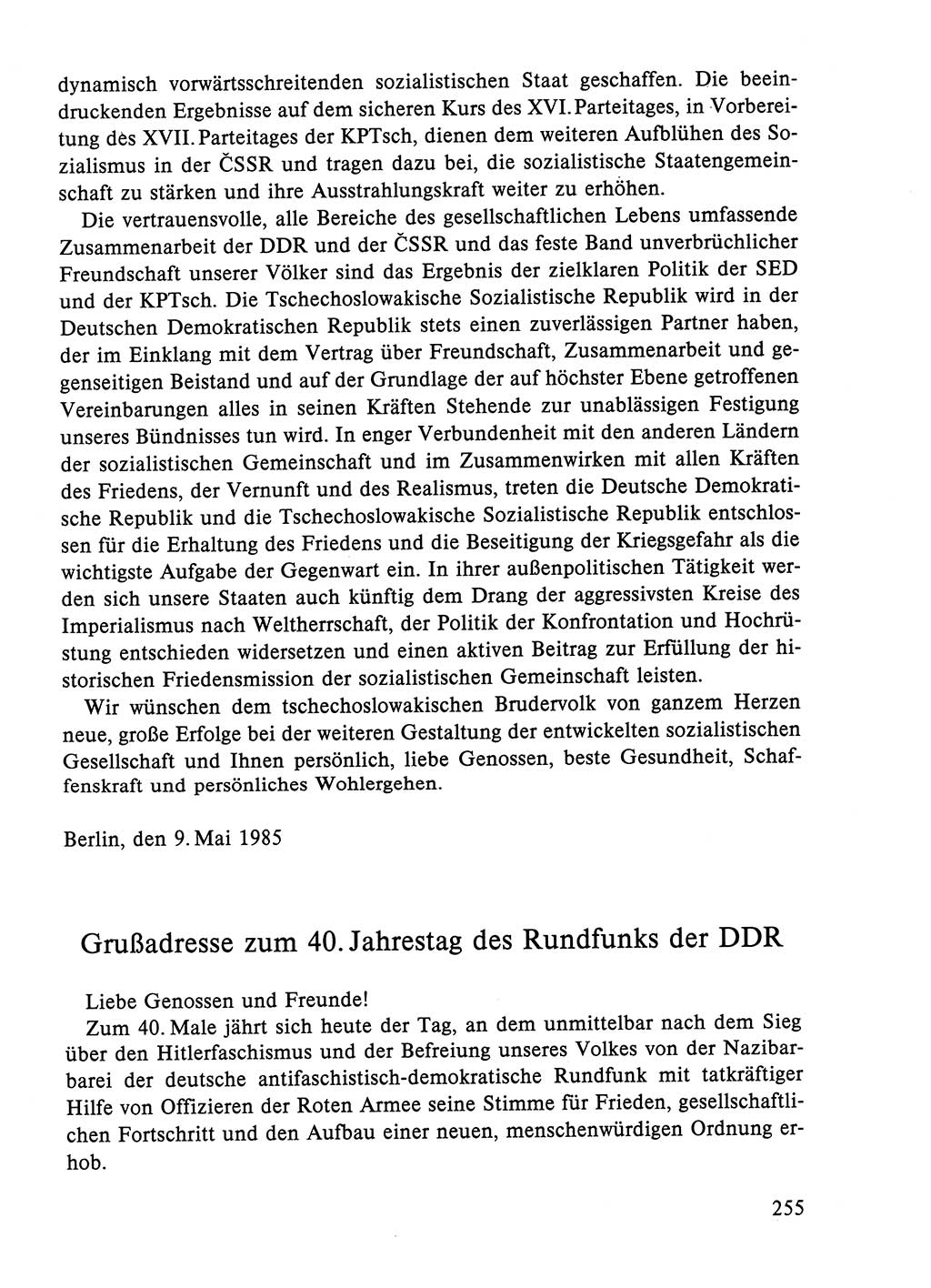 Dokumente der Sozialistischen Einheitspartei Deutschlands (SED) [Deutsche Demokratische Republik (DDR)] 1984-1985, Seite 172 (Dok. SED DDR 1984-1985, S. 172)