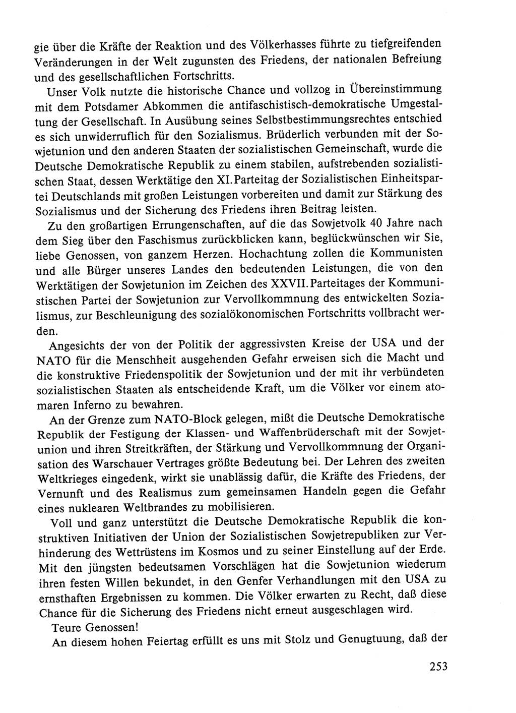 Dokumente der Sozialistischen Einheitspartei Deutschlands (SED) [Deutsche Demokratische Republik (DDR)] 1984-1985, Seite 174 (Dok. SED DDR 1984-1985, S. 174)