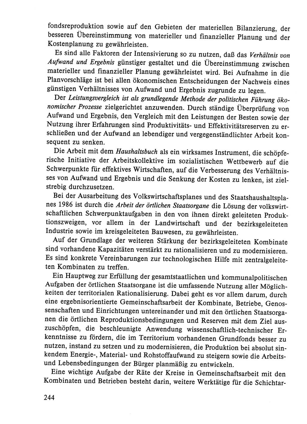 Dokumente der Sozialistischen Einheitspartei Deutschlands (SED) [Deutsche Demokratische Republik (DDR)] 1984-1985, Seite 183 (Dok. SED DDR 1984-1985, S. 183)