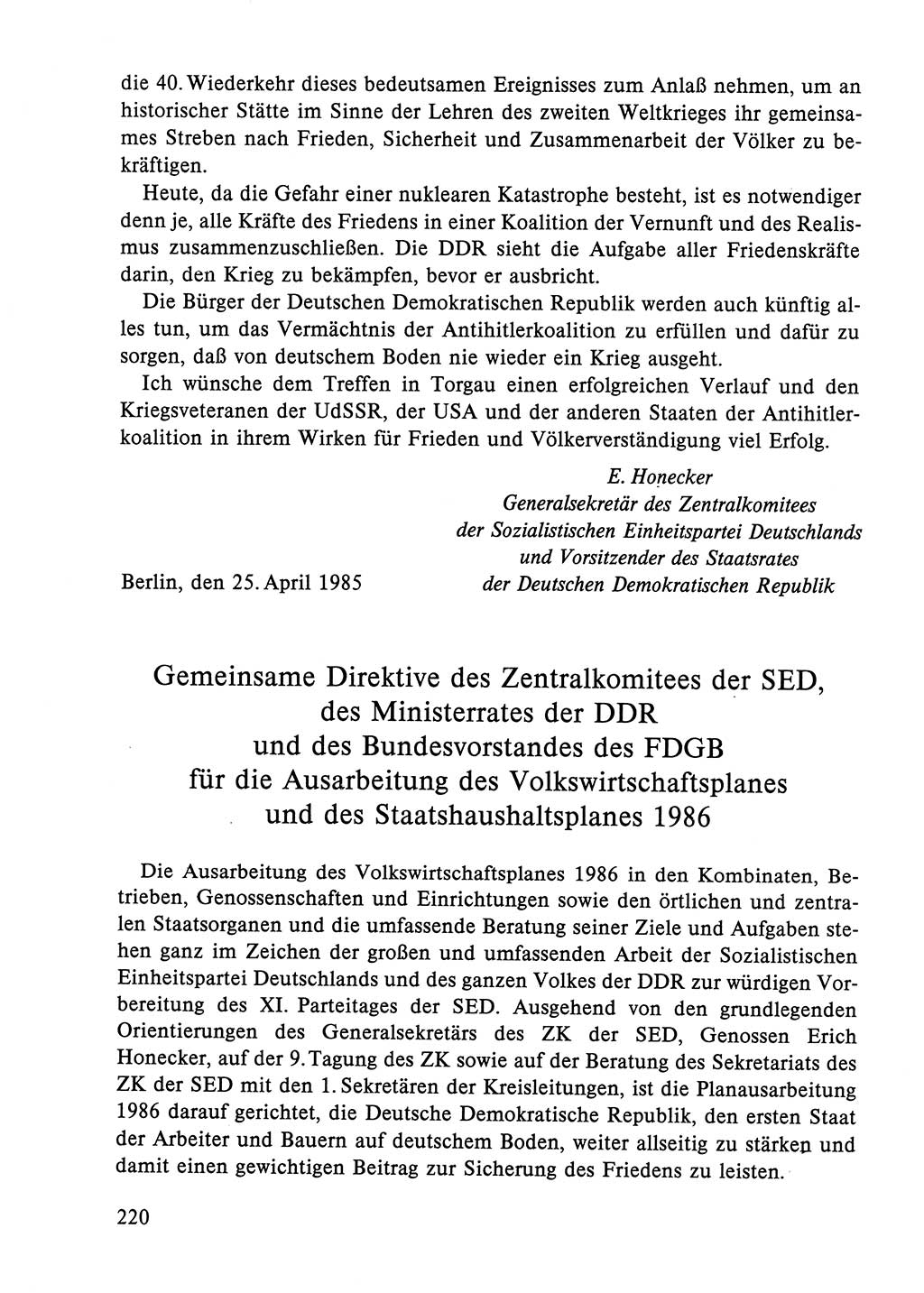 Dokumente der Sozialistischen Einheitspartei Deutschlands (SED) [Deutsche Demokratische Republik (DDR)] 1984-1985, Seite 207 (Dok. SED DDR 1984-1985, S. 207)
