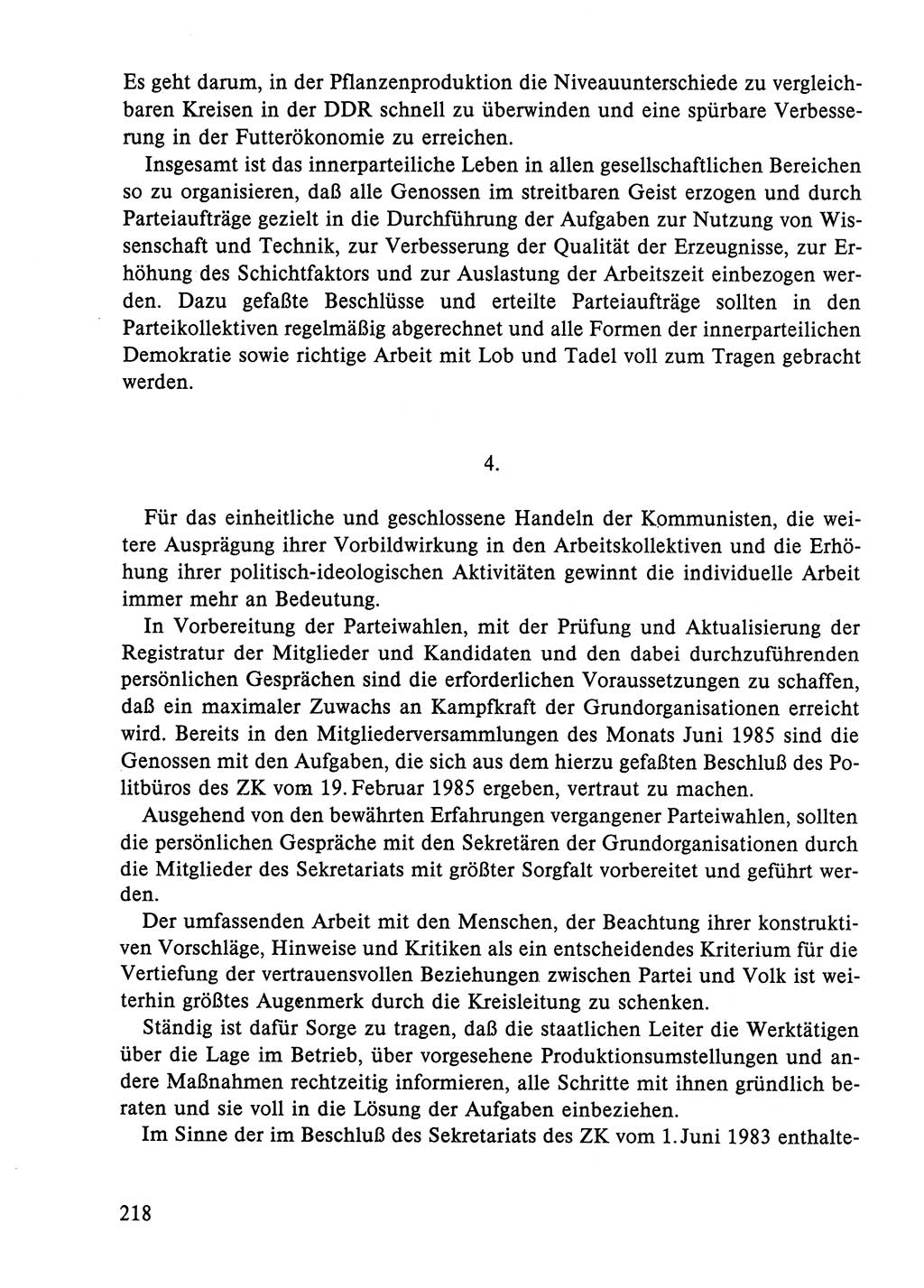 Dokumente der Sozialistischen Einheitspartei Deutschlands (SED) [Deutsche Demokratische Republik (DDR)] 1984-1985, Seite 209 (Dok. SED DDR 1984-1985, S. 209)