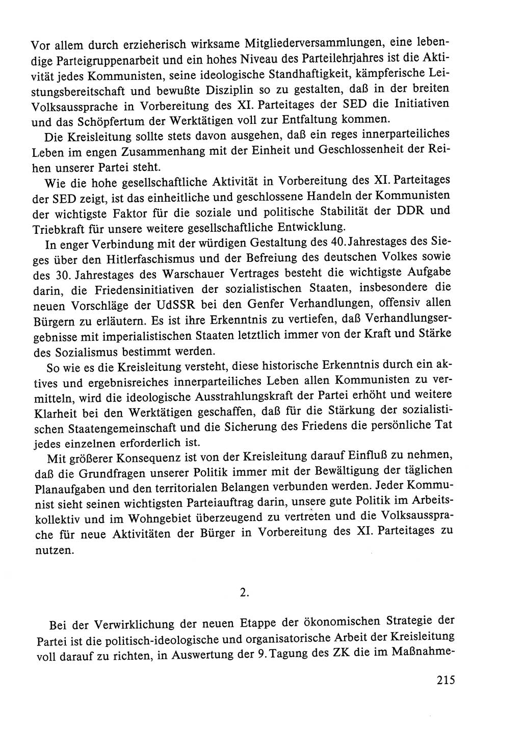 Dokumente der Sozialistischen Einheitspartei Deutschlands (SED) [Deutsche Demokratische Republik (DDR)] 1984-1985, Seite 212 (Dok. SED DDR 1984-1985, S. 212)