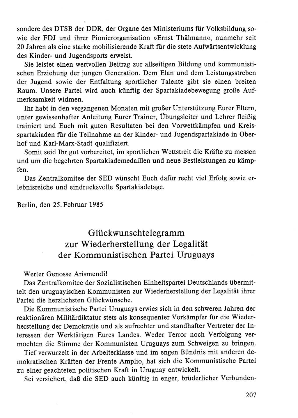 Dokumente der Sozialistischen Einheitspartei Deutschlands (SED) [Deutsche Demokratische Republik (DDR)] 1984-1985, Seite 220 (Dok. SED DDR 1984-1985, S. 220)