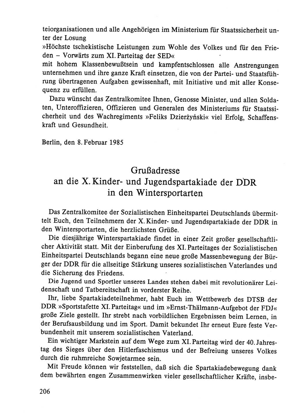 Dokumente der Sozialistischen Einheitspartei Deutschlands (SED) [Deutsche Demokratische Republik (DDR)] 1984-1985, Seite 221 (Dok. SED DDR 1984-1985, S. 221)