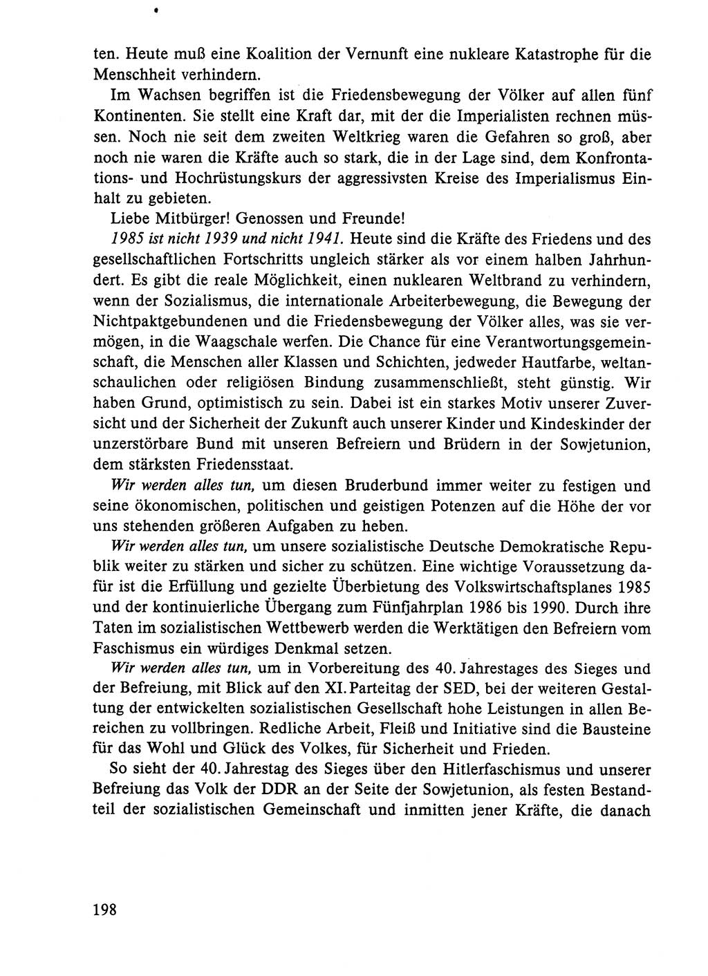 Dokumente der Sozialistischen Einheitspartei Deutschlands (SED) [Deutsche Demokratische Republik (DDR)] 1984-1985, Seite 229 (Dok. SED DDR 1984-1985, S. 229)