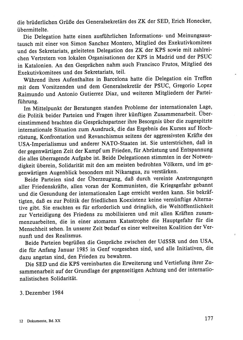 Dokumente der Sozialistischen Einheitspartei Deutschlands (SED) [Deutsche Demokratische Republik (DDR)] 1984-1985, Seite 250 (Dok. SED DDR 1984-1985, S. 250)