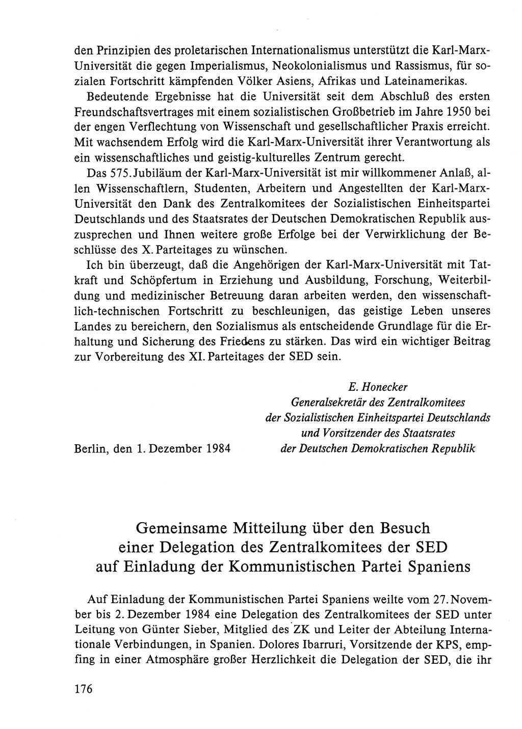 Dokumente der Sozialistischen Einheitspartei Deutschlands (SED) [Deutsche Demokratische Republik (DDR)] 1984-1985, Seite 251 (Dok. SED DDR 1984-1985, S. 251)