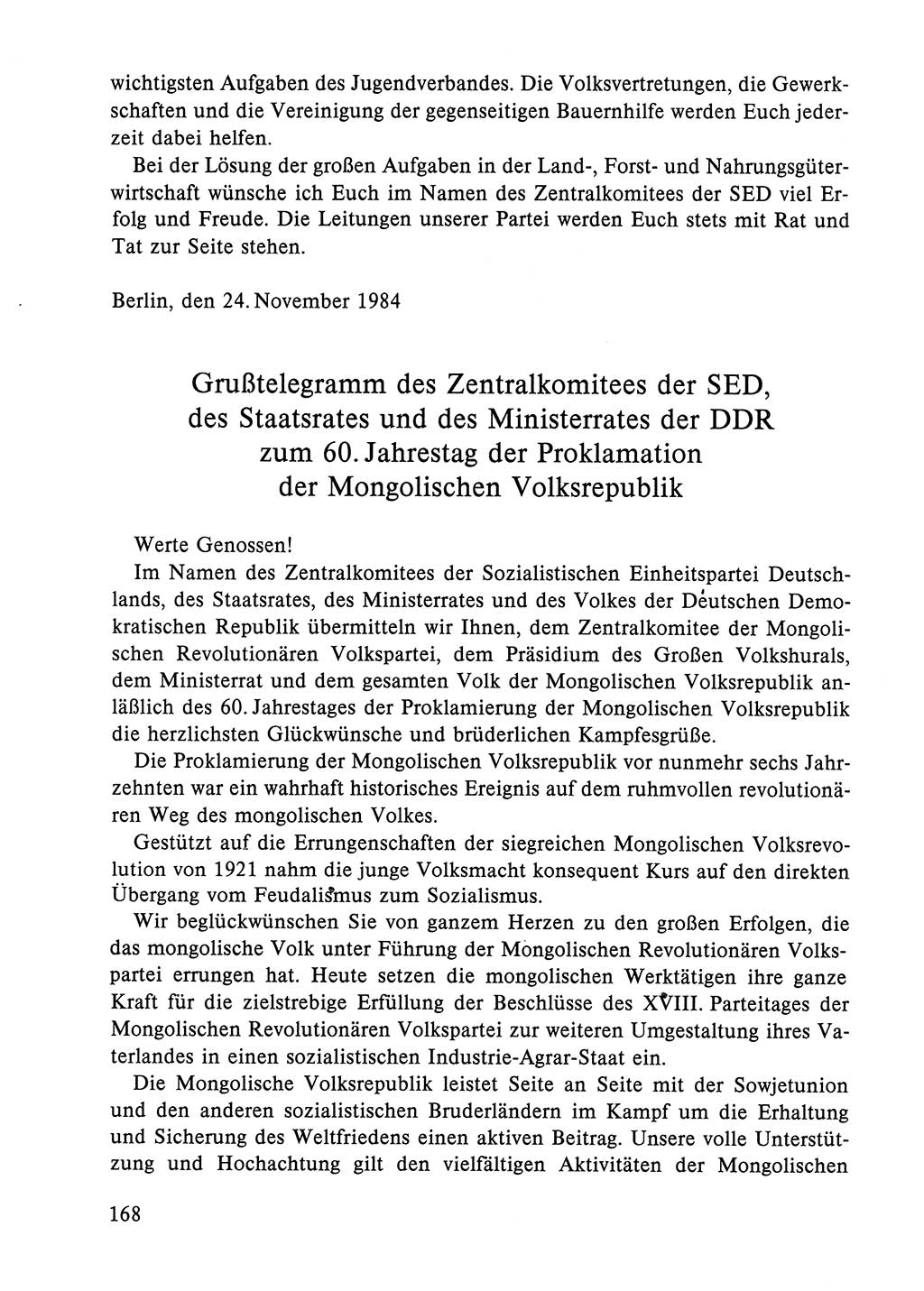 Dokumente der Sozialistischen Einheitspartei Deutschlands (SED) [Deutsche Demokratische Republik (DDR)] 1984-1985, Seite 259 (Dok. SED DDR 1984-1985, S. 259)