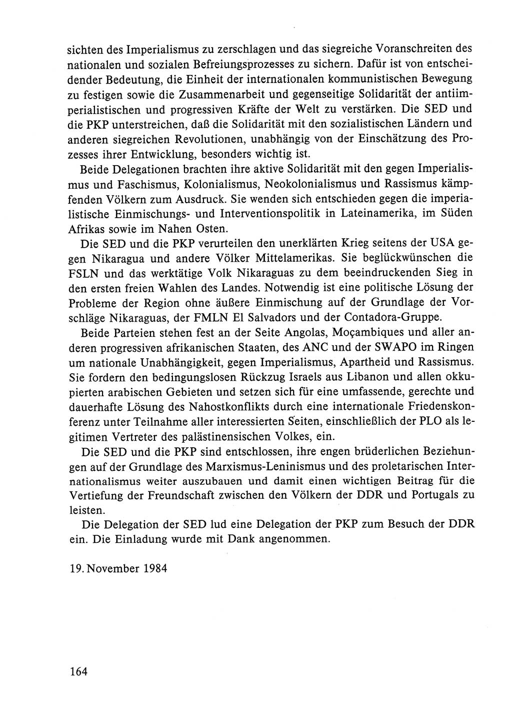 Dokumente der Sozialistischen Einheitspartei Deutschlands (SED) [Deutsche Demokratische Republik (DDR)] 1984-1985, Seite 263 (Dok. SED DDR 1984-1985, S. 263)