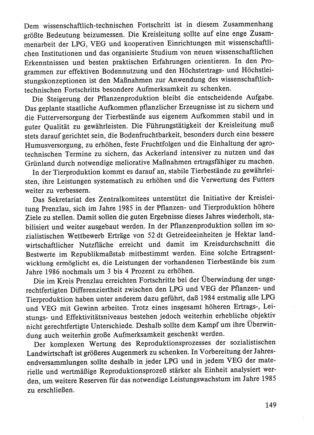 Dokumente der Sozialistischen Einheitspartei Deutschlands (SED) [Deutsche Demokratische Republik (DDR)] 1984-1985, Seite 278 (Dok. SED DDR 1984-1985, S. 278)