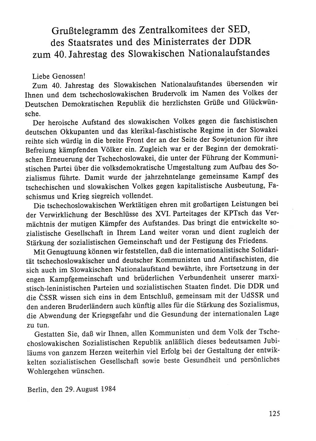 Dokumente der Sozialistischen Einheitspartei Deutschlands (SED) [Deutsche Demokratische Republik (DDR)] 1984-1985, Seite 302 (Dok. SED DDR 1984-1985, S. 302)