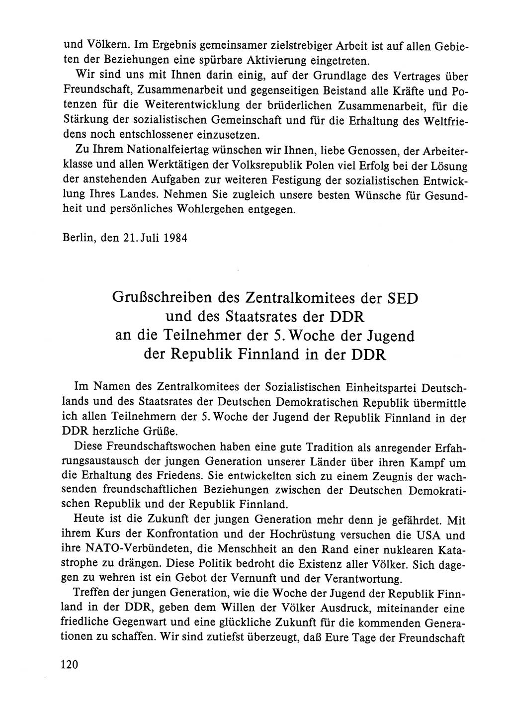 Dokumente der Sozialistischen Einheitspartei Deutschlands (SED) [Deutsche Demokratische Republik (DDR)] 1984-1985, Seite 307 (Dok. SED DDR 1984-1985, S. 307)