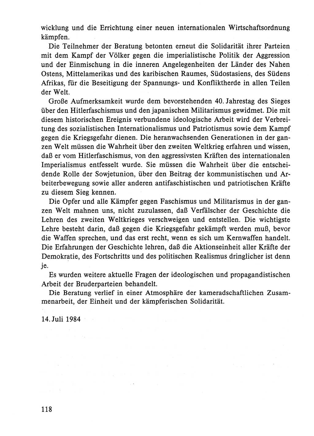 Dokumente der Sozialistischen Einheitspartei Deutschlands (SED) [Deutsche Demokratische Republik (DDR)] 1984-1985, Seite 309 (Dok. SED DDR 1984-1985, S. 309)