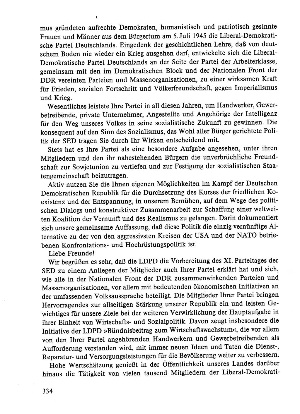 Dokumente der Sozialistischen Einheitspartei Deutschlands (SED) [Deutsche Demokratische Republik (DDR)] 1984-1985, Seite 334 (Dok. SED DDR 1984-1985, S. 334)