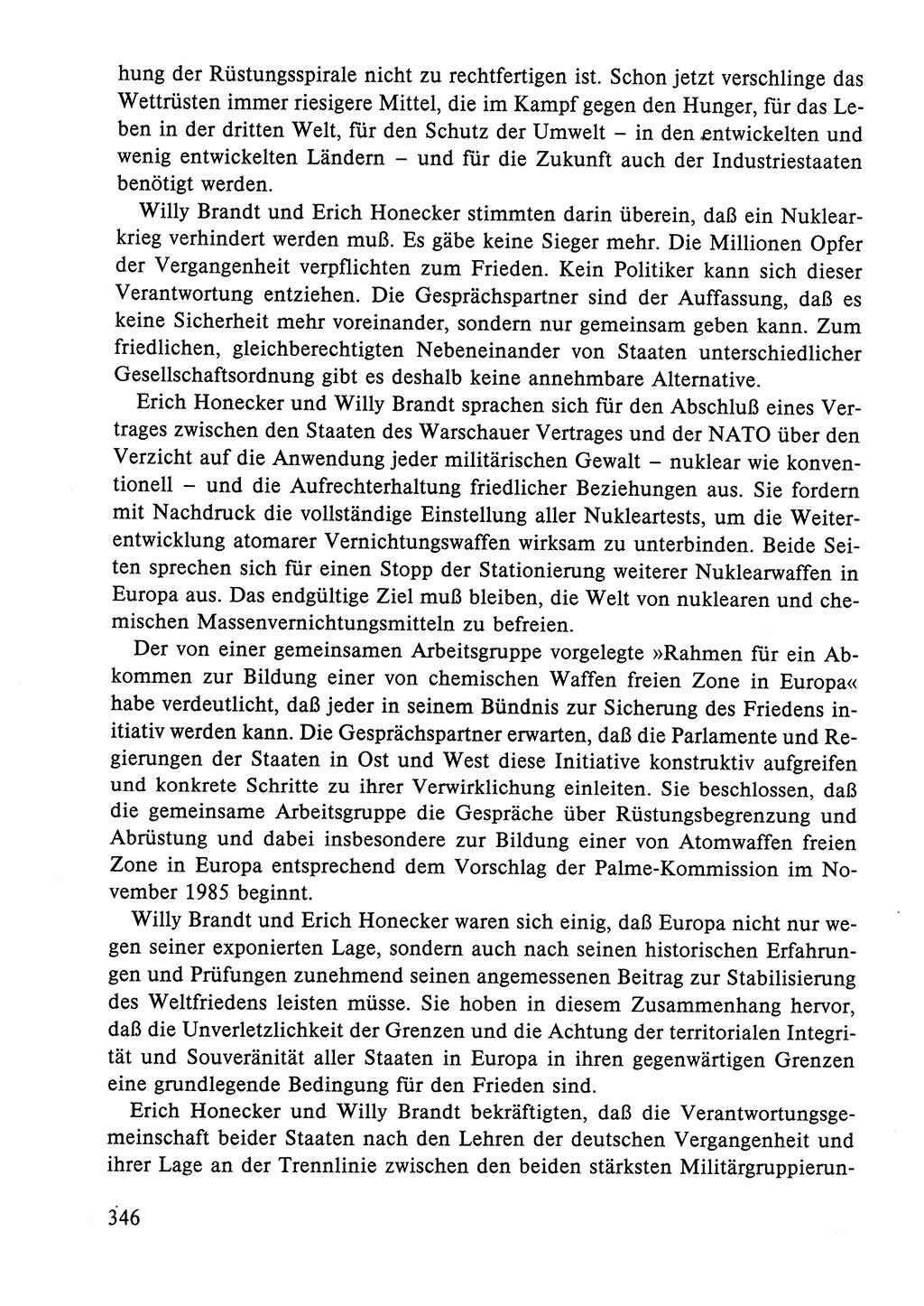Dokumente der Sozialistischen Einheitspartei Deutschlands (SED) [Deutsche Demokratische Republik (DDR)] 1984-1985, Seite 346 (Dok. SED DDR 1984-1985, S. 346)