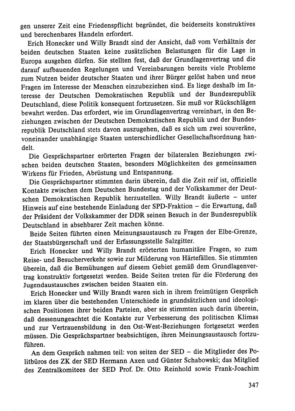 Dokumente der Sozialistischen Einheitspartei Deutschlands (SED) [Deutsche Demokratische Republik (DDR)] 1984-1985, Seite 347 (Dok. SED DDR 1984-1985, S. 347)