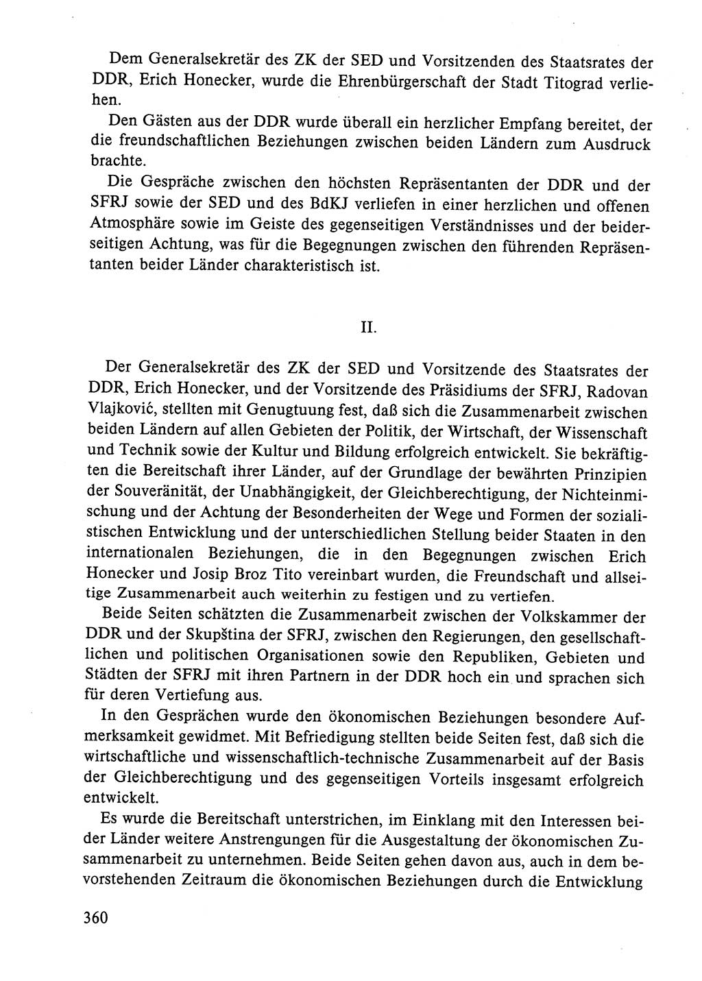 Dokumente der Sozialistischen Einheitspartei Deutschlands (SED) [Deutsche Demokratische Republik (DDR)] 1984-1985, Seite 360 (Dok. SED DDR 1984-1985, S. 360)