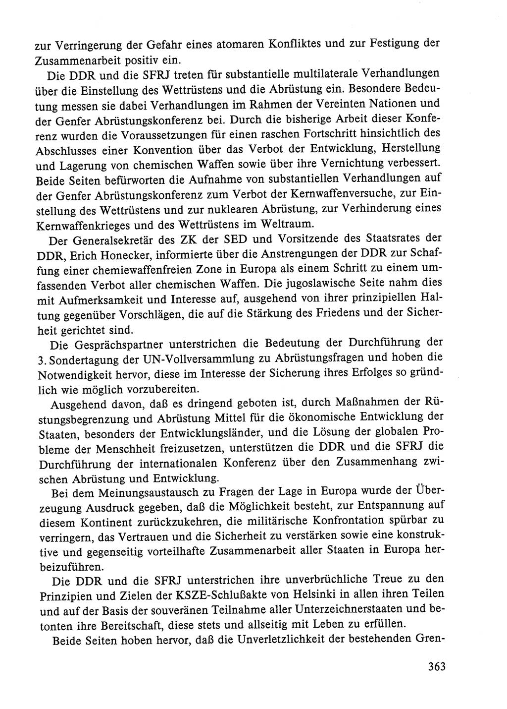 Dokumente der Sozialistischen Einheitspartei Deutschlands (SED) [Deutsche Demokratische Republik (DDR)] 1984-1985, Seite 363 (Dok. SED DDR 1984-1985, S. 363)