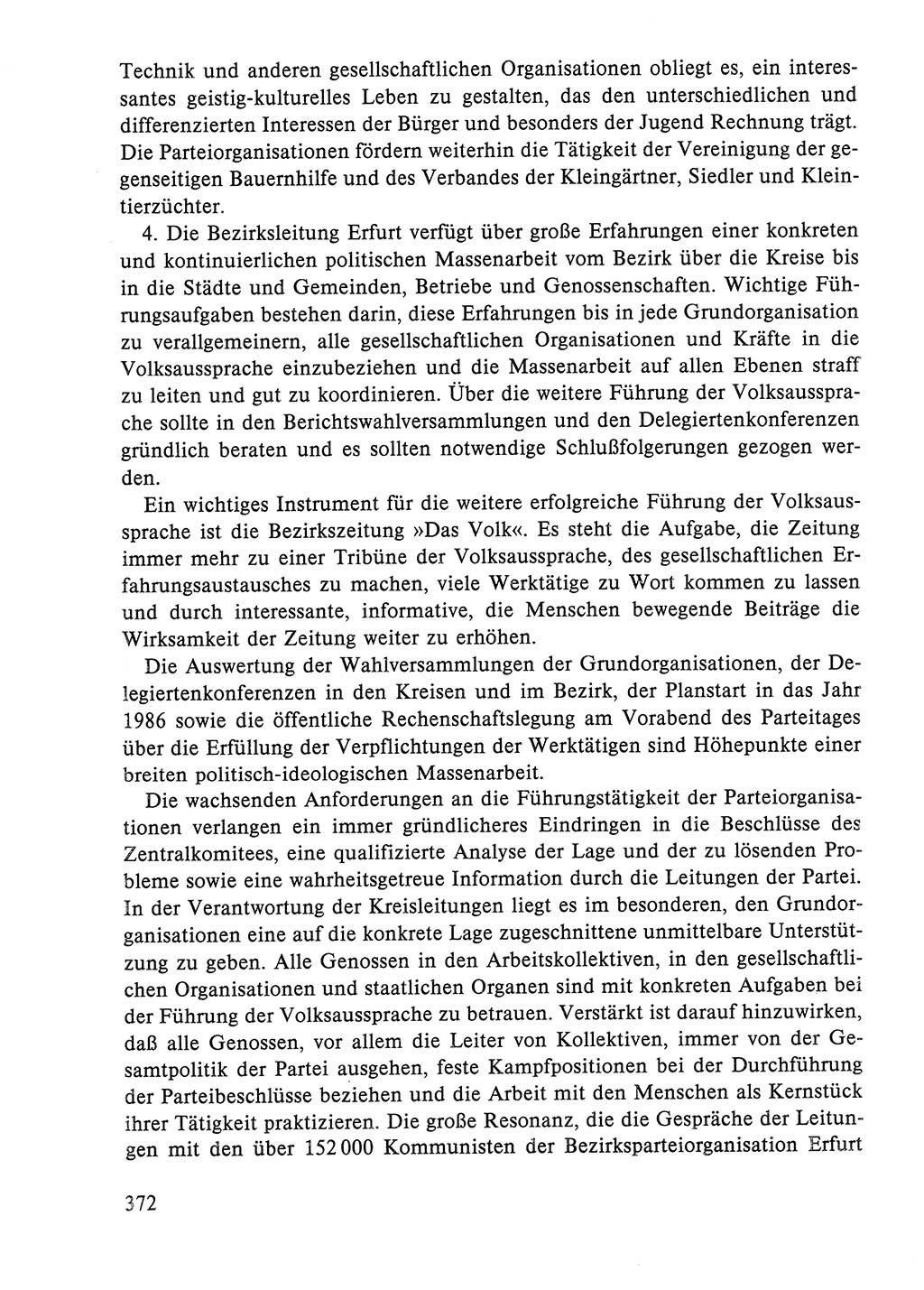 Dokumente der Sozialistischen Einheitspartei Deutschlands (SED) [Deutsche Demokratische Republik (DDR)] 1984-1985, Seite 372 (Dok. SED DDR 1984-1985, S. 372)