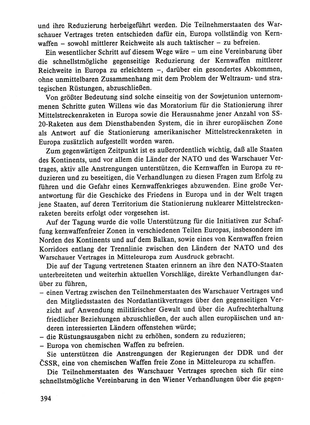 Dokumente der Sozialistischen Einheitspartei Deutschlands (SED) [Deutsche Demokratische Republik (DDR)] 1984-1985, Seite 394 (Dok. SED DDR 1984-1985, S. 394)