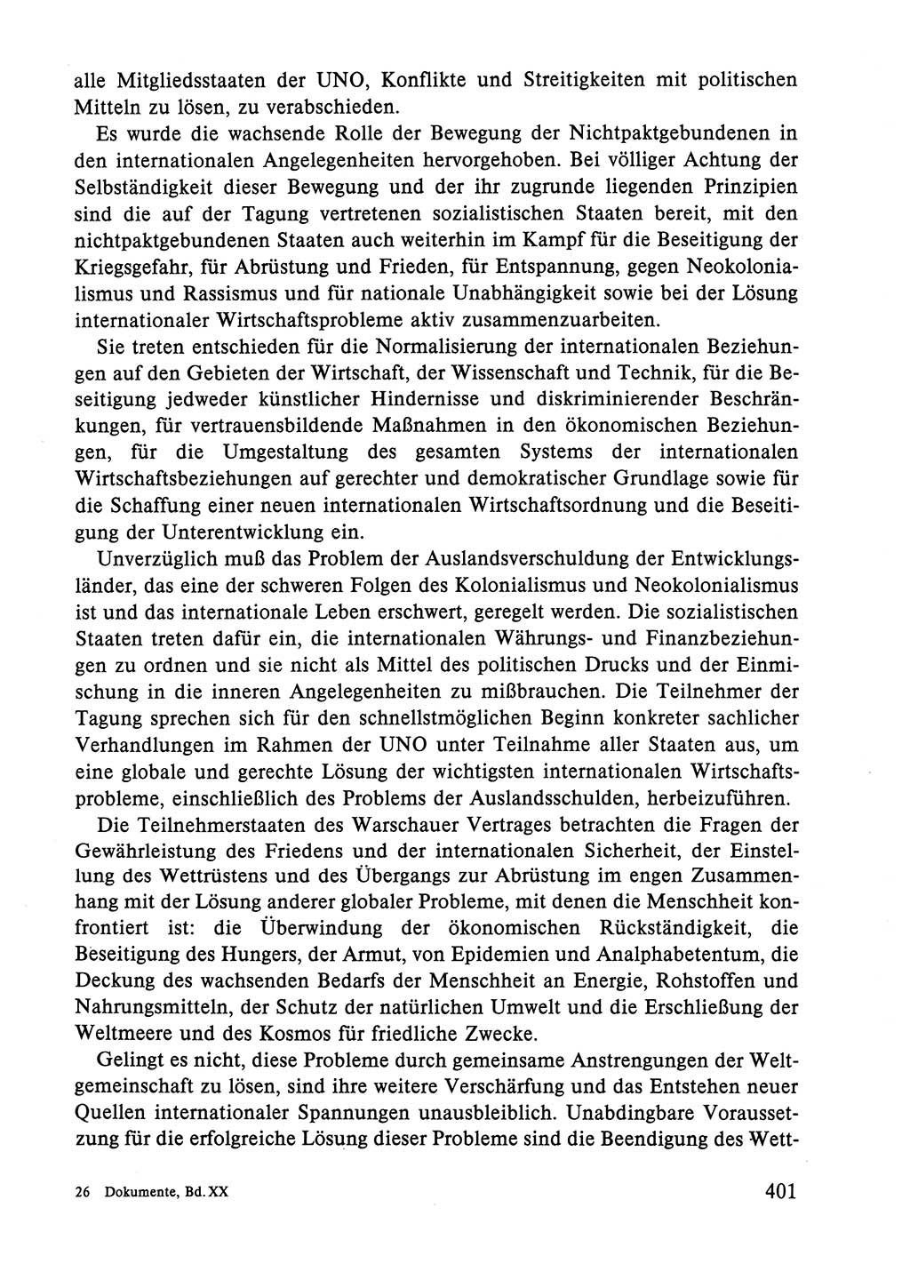 Dokumente der Sozialistischen Einheitspartei Deutschlands (SED) [Deutsche Demokratische Republik (DDR)] 1984-1985, Seite 401 (Dok. SED DDR 1984-1985, S. 401)