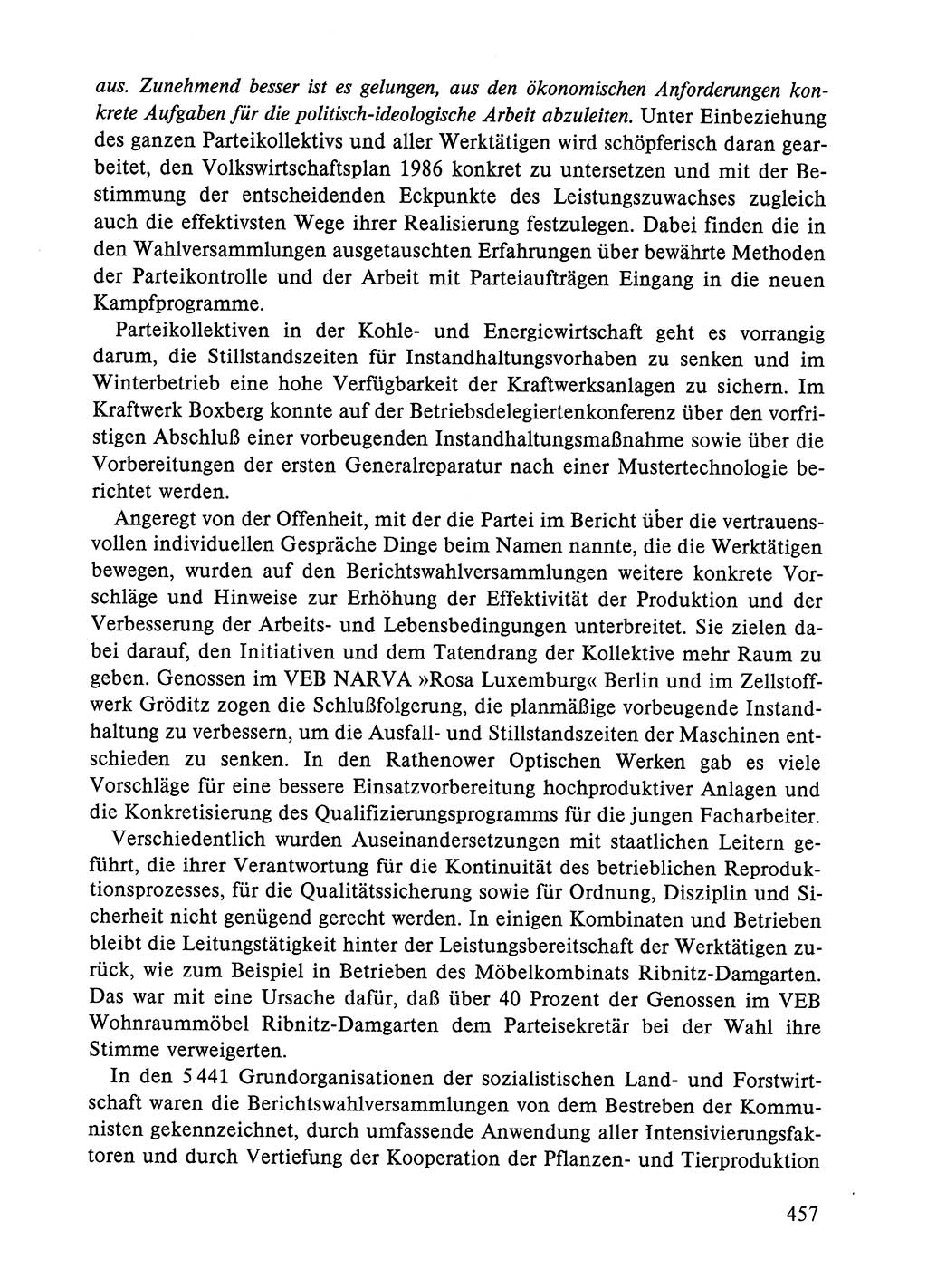 Dokumente der Sozialistischen Einheitspartei Deutschlands (SED) [Deutsche Demokratische Republik (DDR)] 1984-1985, Seite 457 (Dok. SED DDR 1984-1985, S. 457)