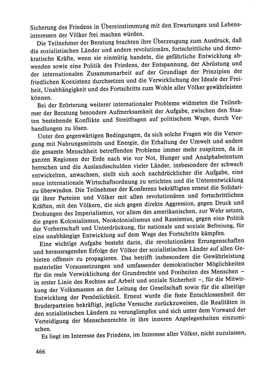 Dokumente der Sozialistischen Einheitspartei Deutschlands (SED) [Deutsche Demokratische Republik (DDR)] 1984-1985, Seite 466 (Dok. SED DDR 1984-1985, S. 466)