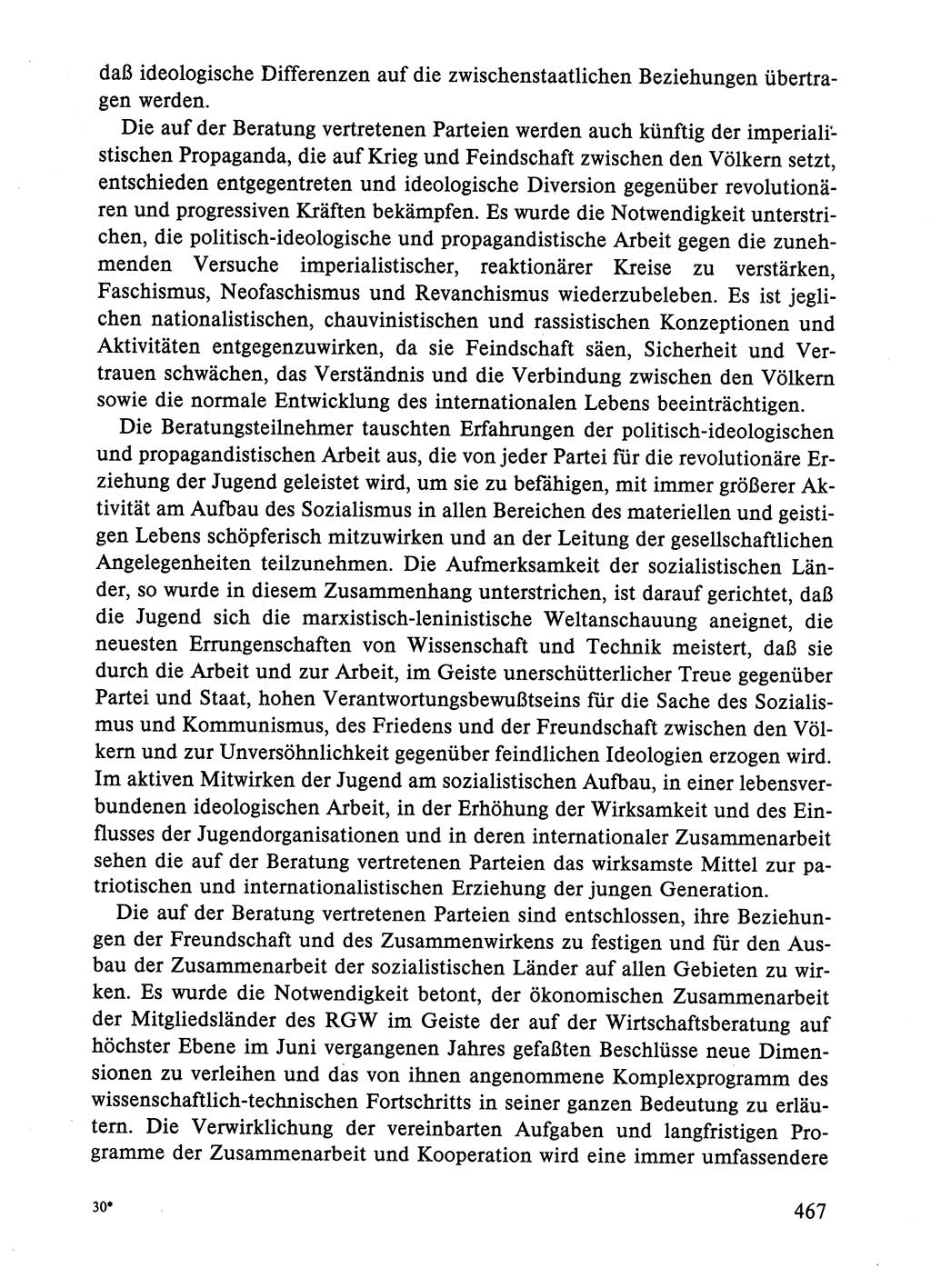 Dokumente der Sozialistischen Einheitspartei Deutschlands (SED) [Deutsche Demokratische Republik (DDR)] 1984-1985, Seite 467 (Dok. SED DDR 1984-1985, S. 467)