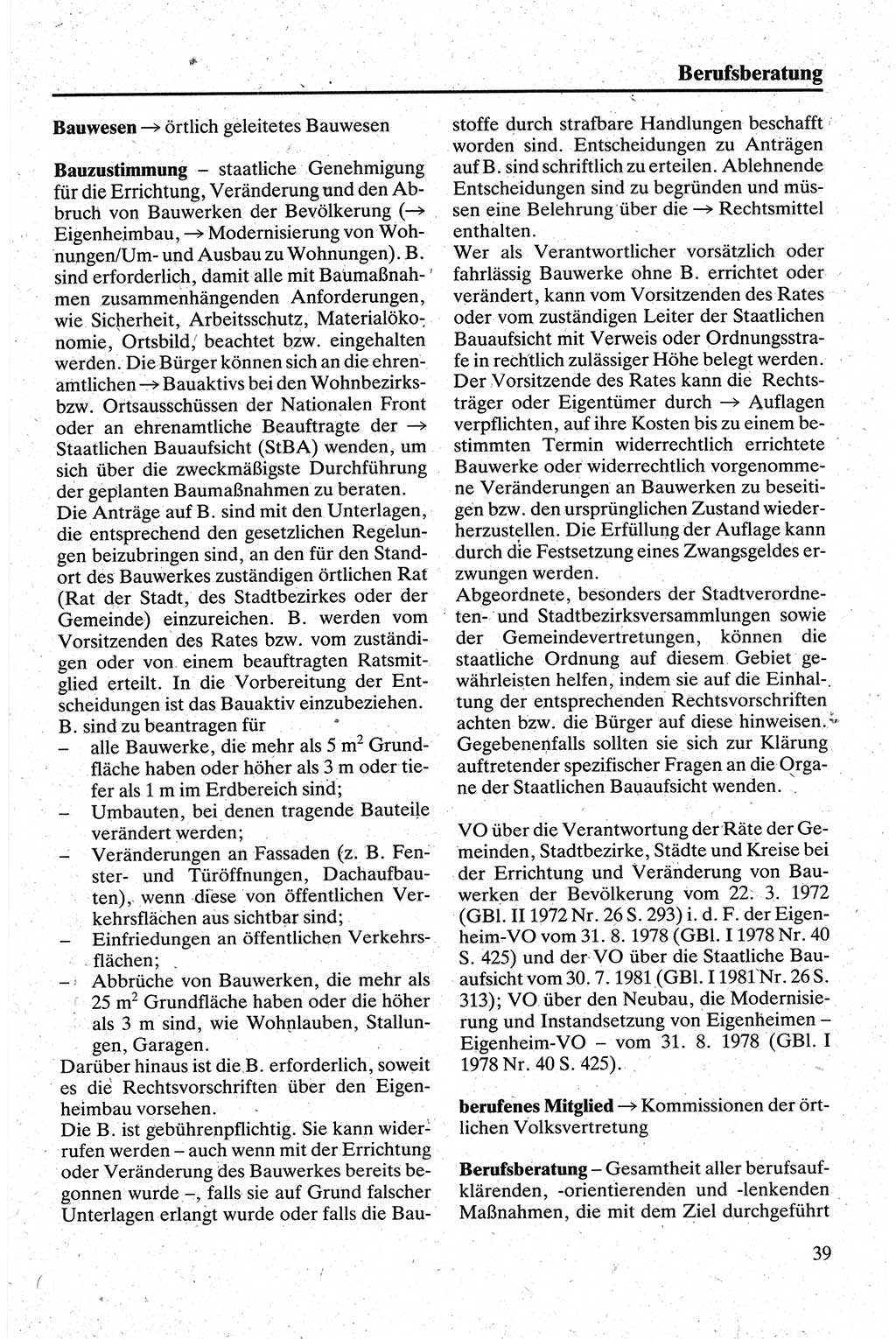 Handbuch für den Abgeordneten [Deutsche Demokratische Republik (DDR)] 1984, Seite 39 (Hb. Abg. DDR 1984, S. 39)
