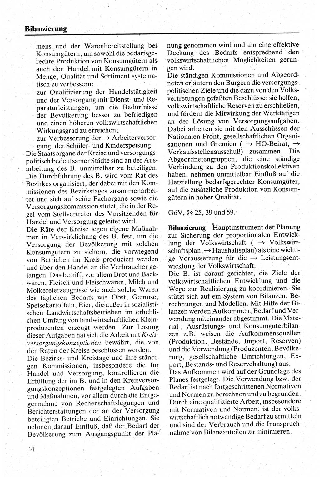 Handbuch für den Abgeordneten [Deutsche Demokratische Republik (DDR)] 1984, Seite 44 (Hb. Abg. DDR 1984, S. 44)