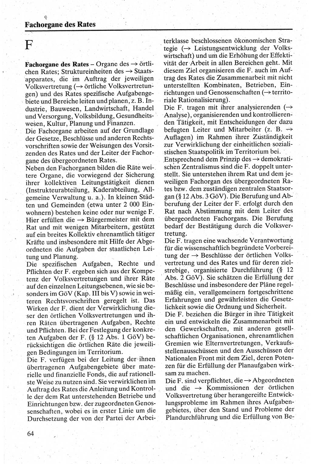 Handbuch für den Abgeordneten [Deutsche Demokratische Republik (DDR)] 1984, Seite 64 (Hb. Abg. DDR 1984, S. 64)