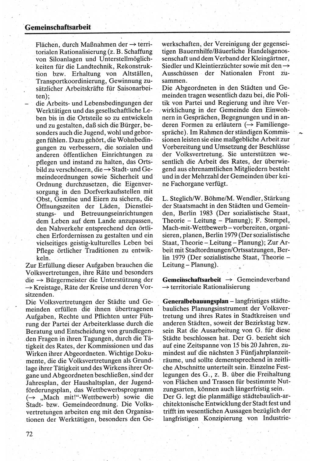 Handbuch für den Abgeordneten [Deutsche Demokratische Republik (DDR)] 1984, Seite 72 (Hb. Abg. DDR 1984, S. 72)