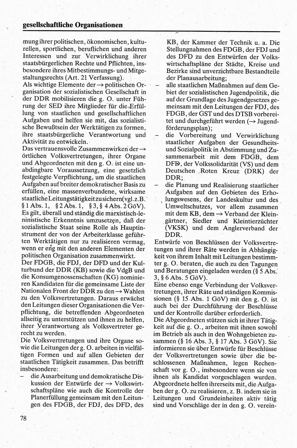 Handbuch für den Abgeordneten [Deutsche Demokratische Republik (DDR)] 1984, Seite 78 (Hb. Abg. DDR 1984, S. 78)