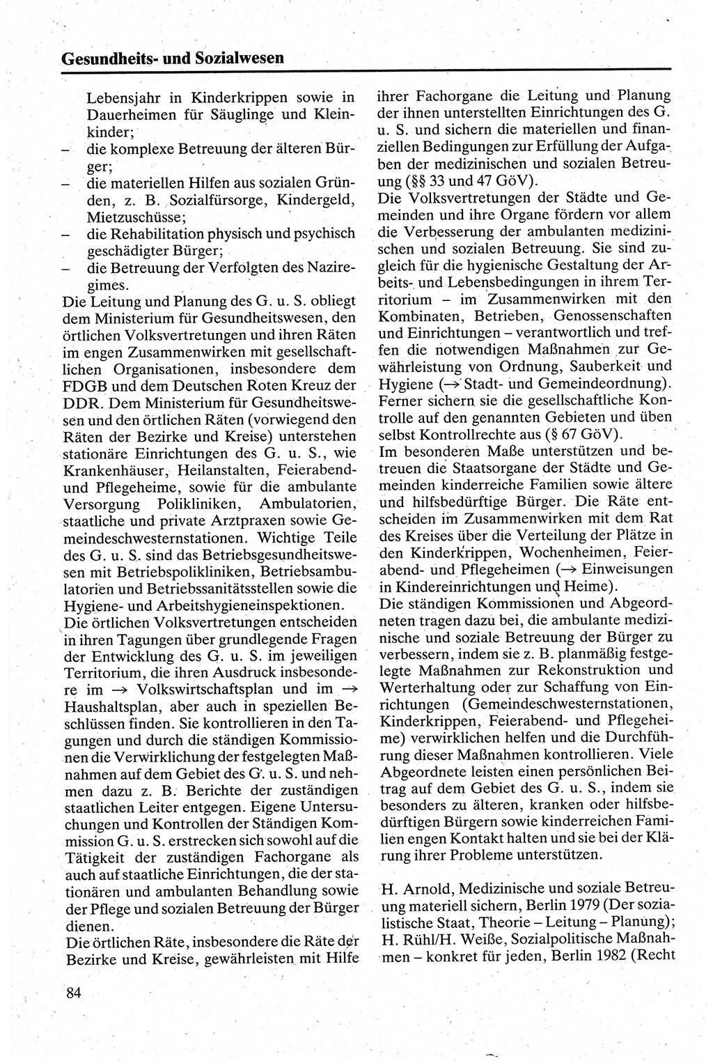 Handbuch für den Abgeordneten [Deutsche Demokratische Republik (DDR)] 1984, Seite 84 (Hb. Abg. DDR 1984, S. 84)