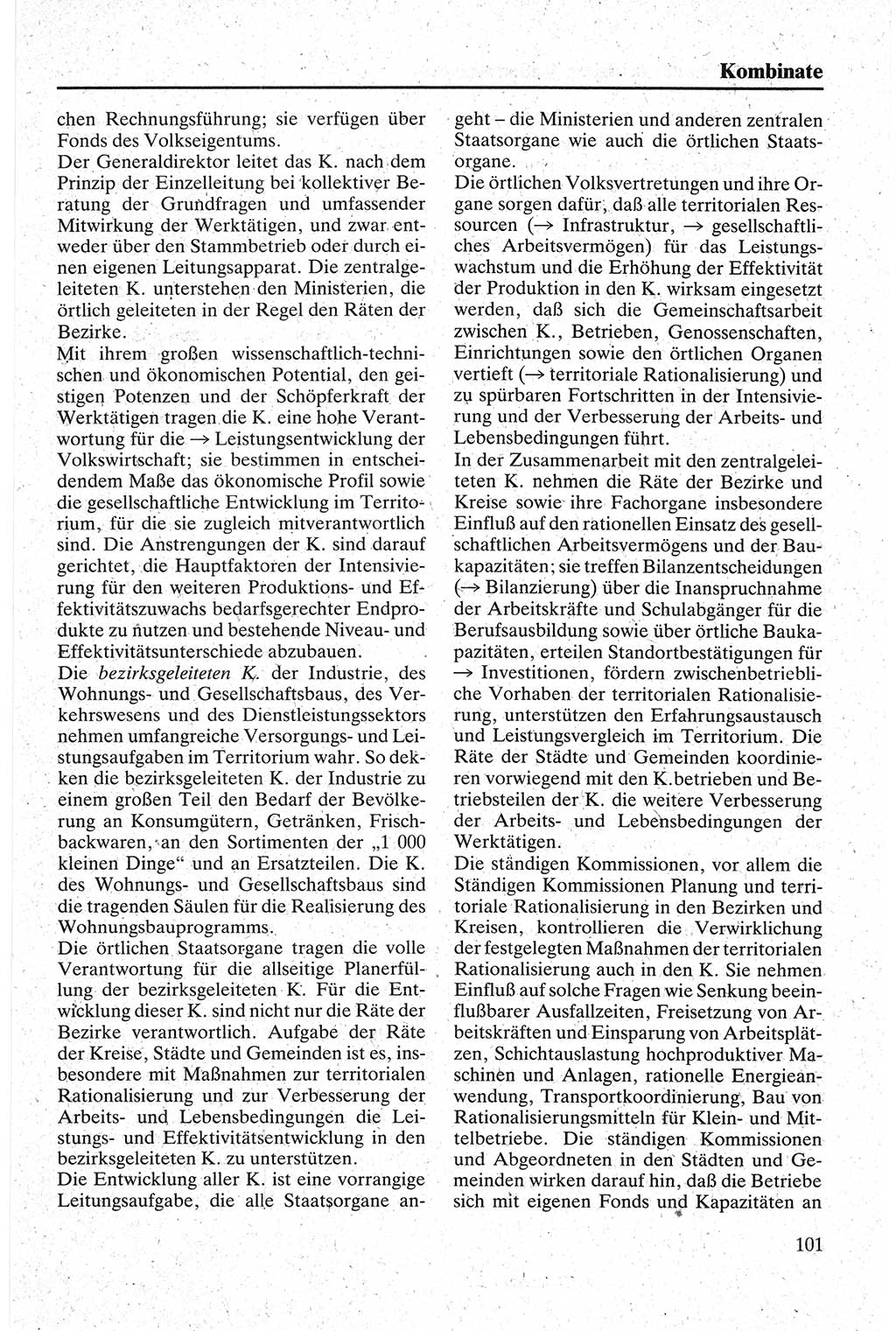 Handbuch für den Abgeordneten [Deutsche Demokratische Republik (DDR)] 1984, Seite 101 (Hb. Abg. DDR 1984, S. 101)