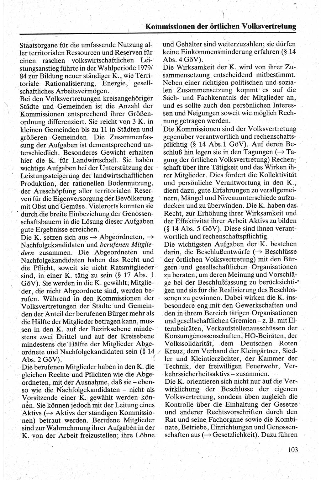 Handbuch für den Abgeordneten [Deutsche Demokratische Republik (DDR)] 1984, Seite 103 (Hb. Abg. DDR 1984, S. 103)