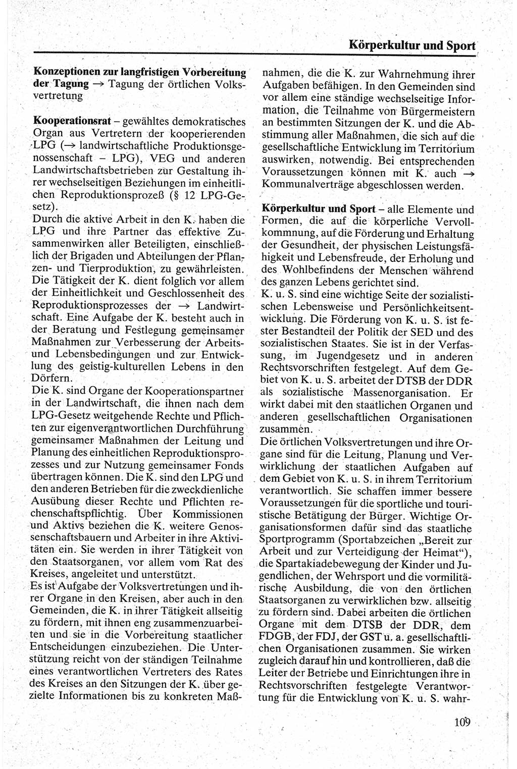 Handbuch für den Abgeordneten [Deutsche Demokratische Republik (DDR)] 1984, Seite 109 (Hb. Abg. DDR 1984, S. 109)