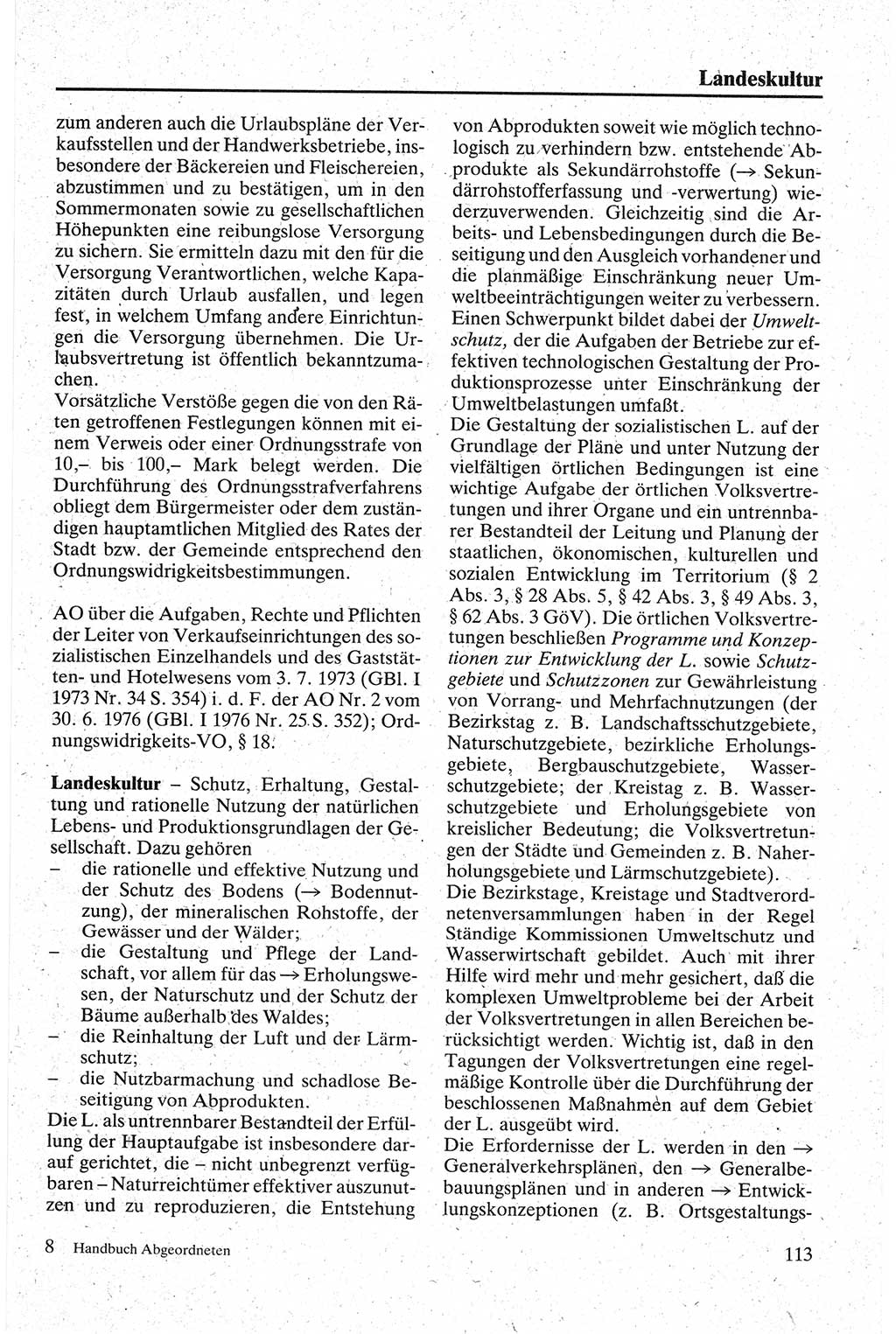 Handbuch für den Abgeordneten [Deutsche Demokratische Republik (DDR)] 1984, Seite 113 (Hb. Abg. DDR 1984, S. 113)