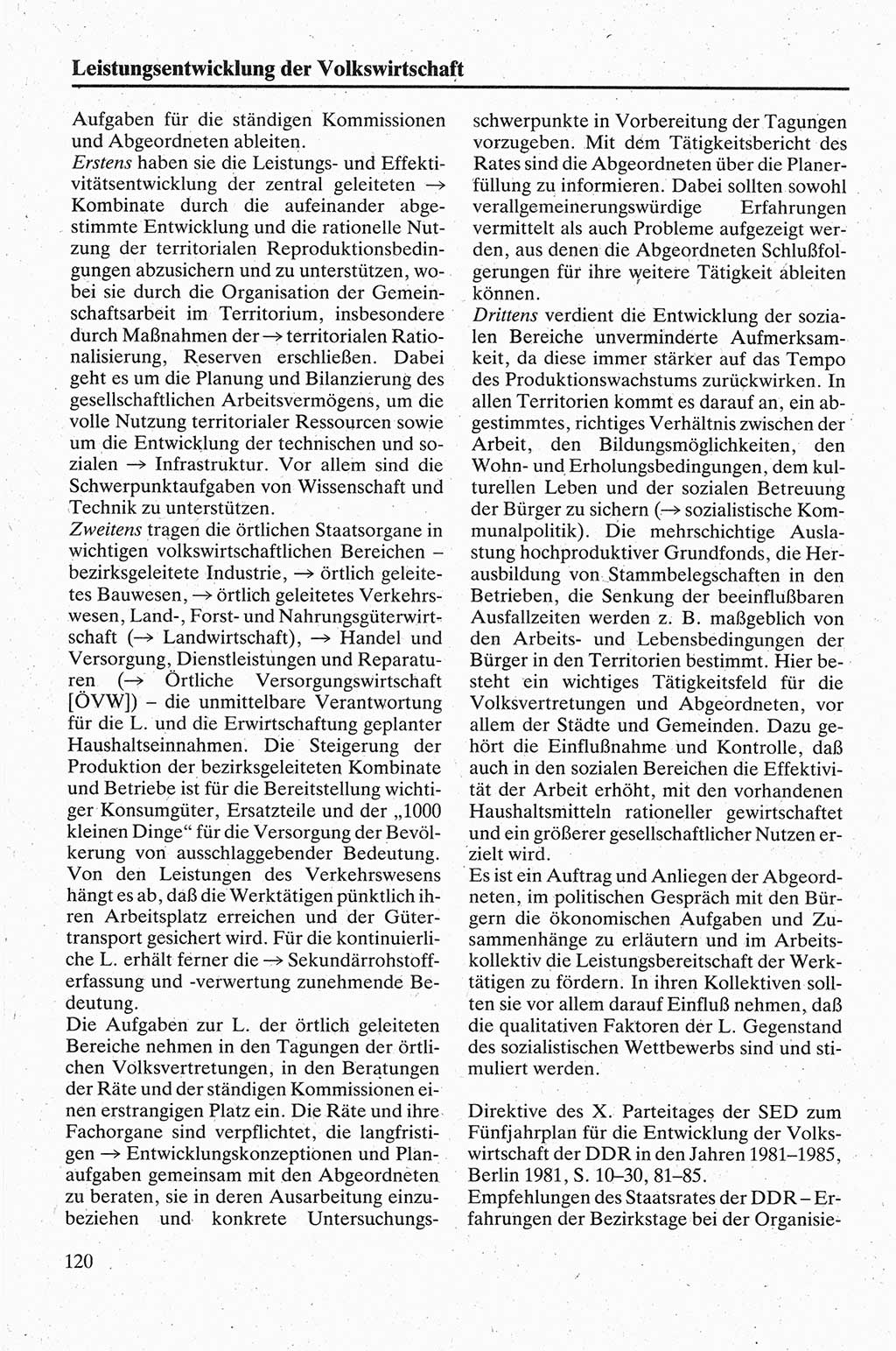 Handbuch für den Abgeordneten [Deutsche Demokratische Republik (DDR)] 1984, Seite 120 (Hb. Abg. DDR 1984, S. 120)