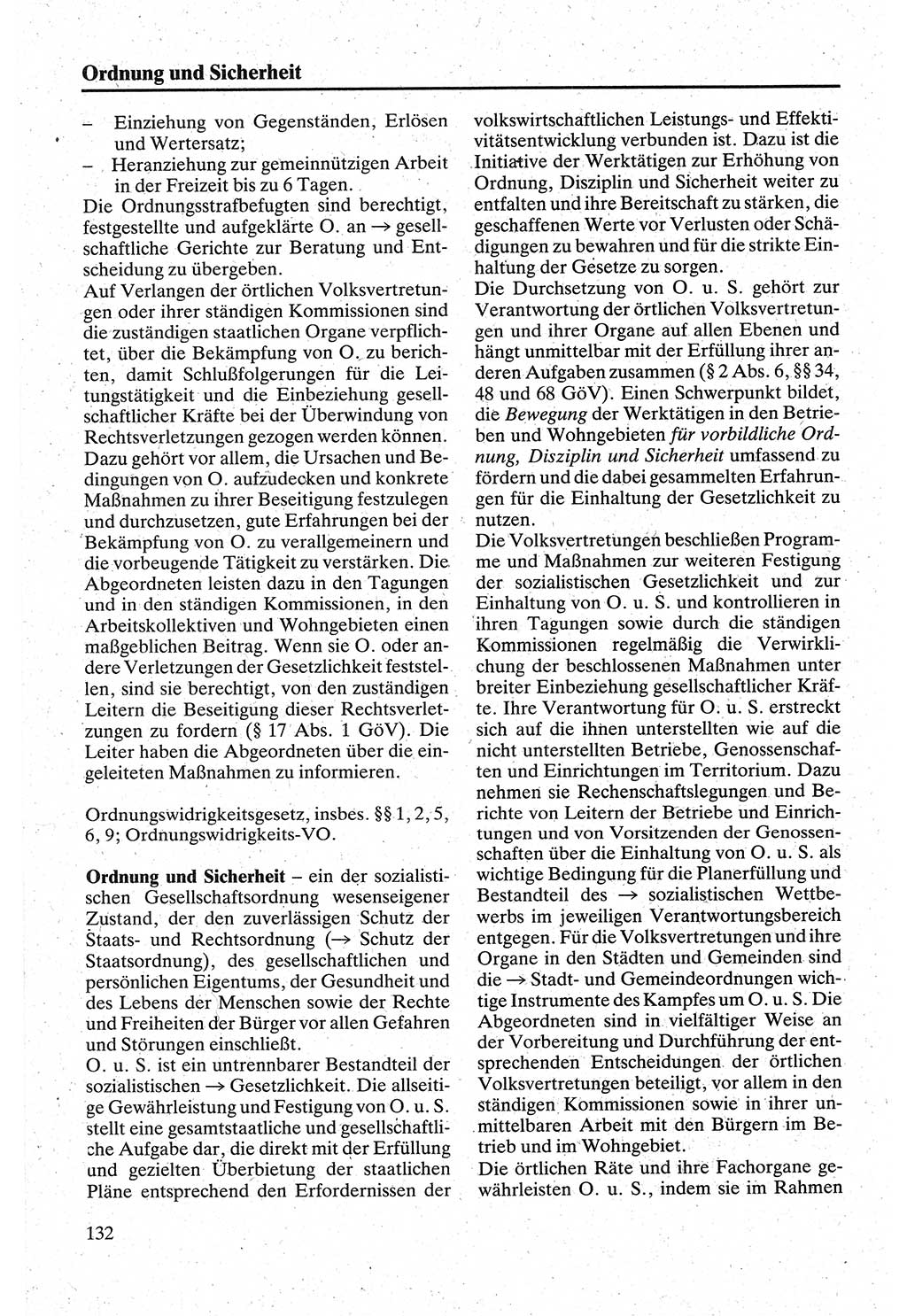 Handbuch für den Abgeordneten [Deutsche Demokratische Republik (DDR)] 1984, Seite 132 (Hb. Abg. DDR 1984, S. 132)