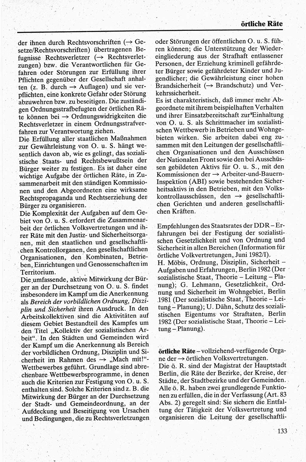 Handbuch für den Abgeordneten [Deutsche Demokratische Republik (DDR)] 1984, Seite 133 (Hb. Abg. DDR 1984, S. 133)
