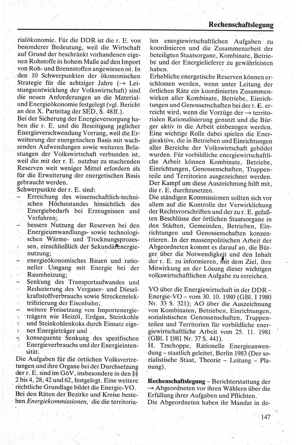 Handbuch für den Abgeordneten [Deutsche Demokratische Republik (DDR)] 1984, Seite 147 (Hb. Abg. DDR 1984, S. 147)