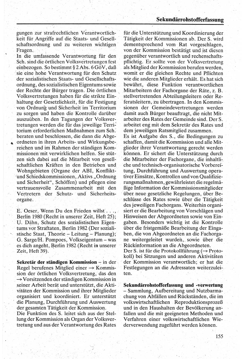 Handbuch für den Abgeordneten [Deutsche Demokratische Republik (DDR)] 1984, Seite 155 (Hb. Abg. DDR 1984, S. 155)