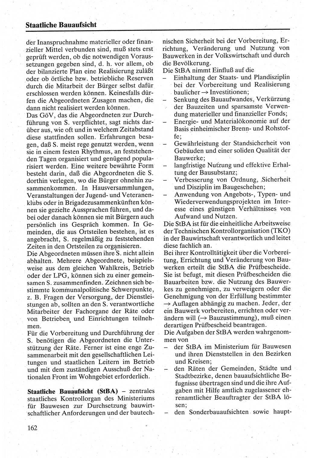 Handbuch für den Abgeordneten [Deutsche Demokratische Republik (DDR)] 1984, Seite 162 (Hb. Abg. DDR 1984, S. 162)
