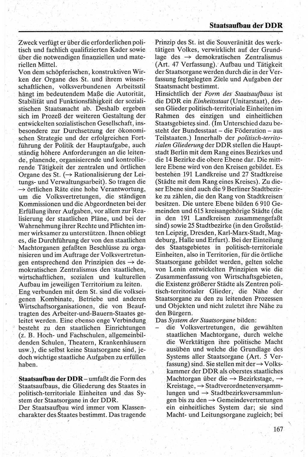 Handbuch für den Abgeordneten [Deutsche Demokratische Republik (DDR)] 1984, Seite 167 (Hb. Abg. DDR 1984, S. 167)