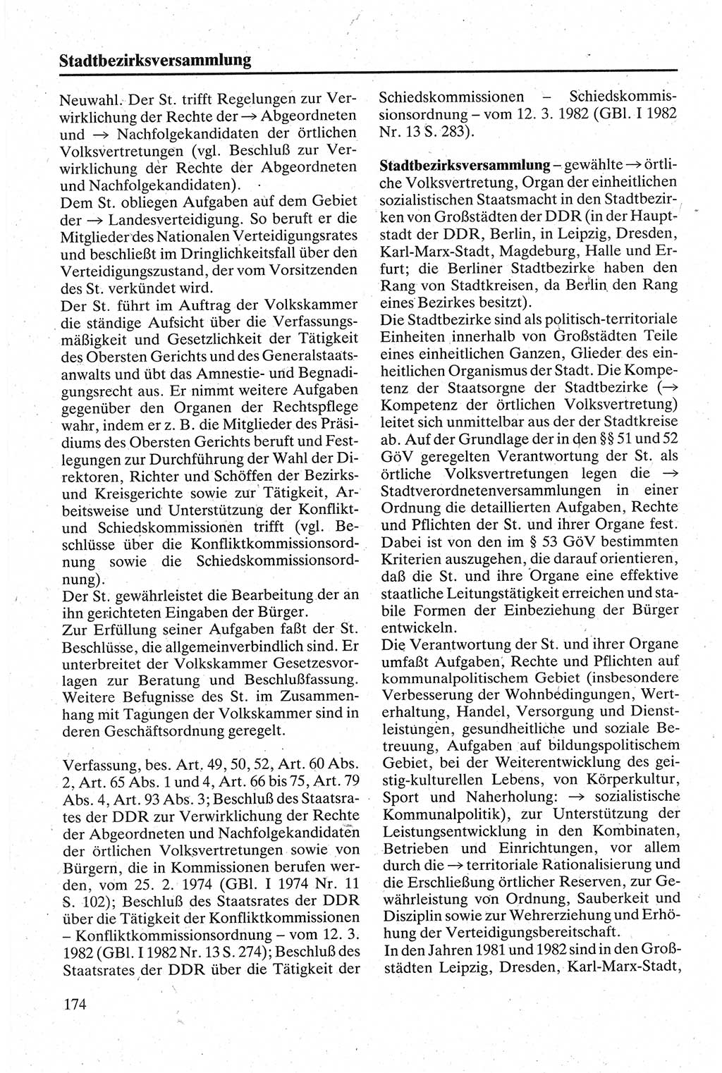 Handbuch für den Abgeordneten [Deutsche Demokratische Republik (DDR)] 1984, Seite 174 (Hb. Abg. DDR 1984, S. 174)