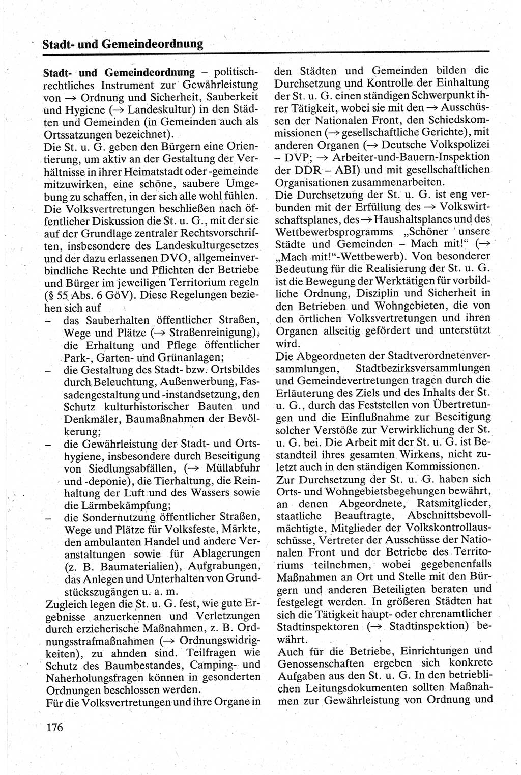 Handbuch für den Abgeordneten [Deutsche Demokratische Republik (DDR)] 1984, Seite 176 (Hb. Abg. DDR 1984, S. 176)