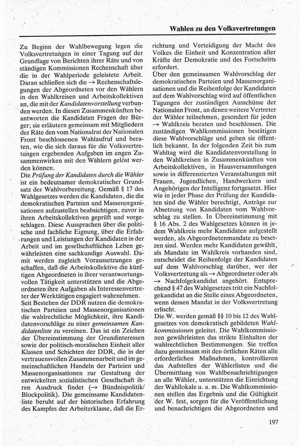 Handbuch für den Abgeordneten [Deutsche Demokratische Republik (DDR)] 1984, Seite 197 (Hb. Abg. DDR 1984, S. 197)