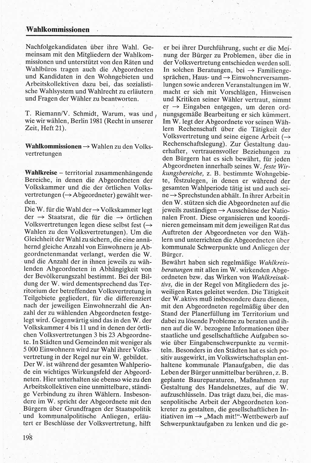 Handbuch für den Abgeordneten [Deutsche Demokratische Republik (DDR)] 1984, Seite 198 (Hb. Abg. DDR 1984, S. 198)
